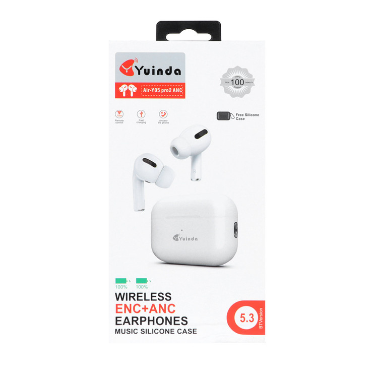 ایرفون بی سیم Yuinda مدل Air-Y05 Pro 2 ANC - سفید - GRM