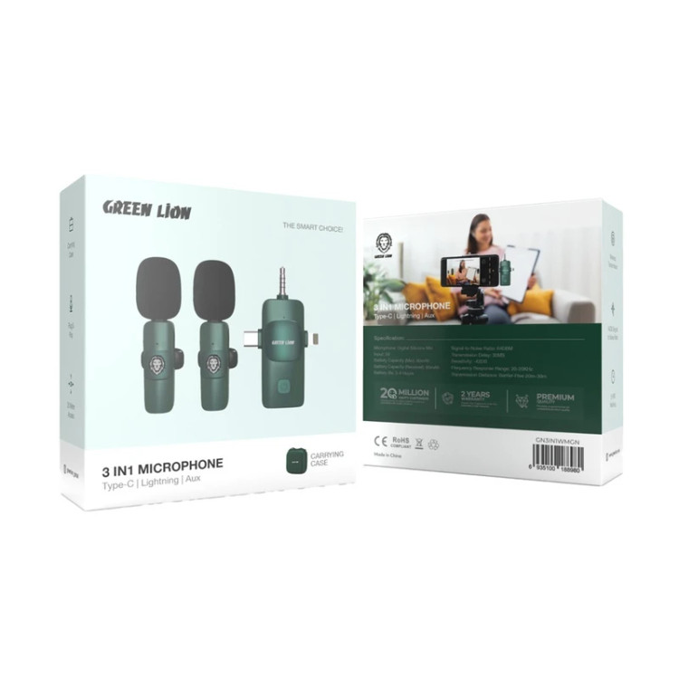 میکروفن یقه ای گرین لاین مدل DualMic