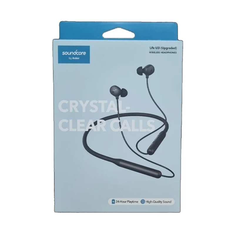 هدفون بلوتوثی گردنی انکر مدل SoundCore Life U2i بدون قابلیت نویز کنسلینگ، درگاه شارژ USB Type-C، مقاوم در برابر رطوبت و عرق